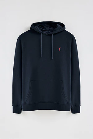 Navy-blue hoodie with Rigby Go embroidery - Image 8