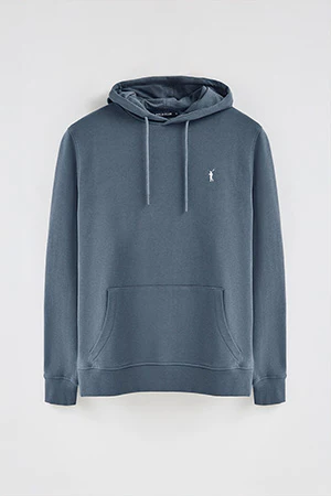 Grey hoodie with Rigby Go embroidery - Image 8