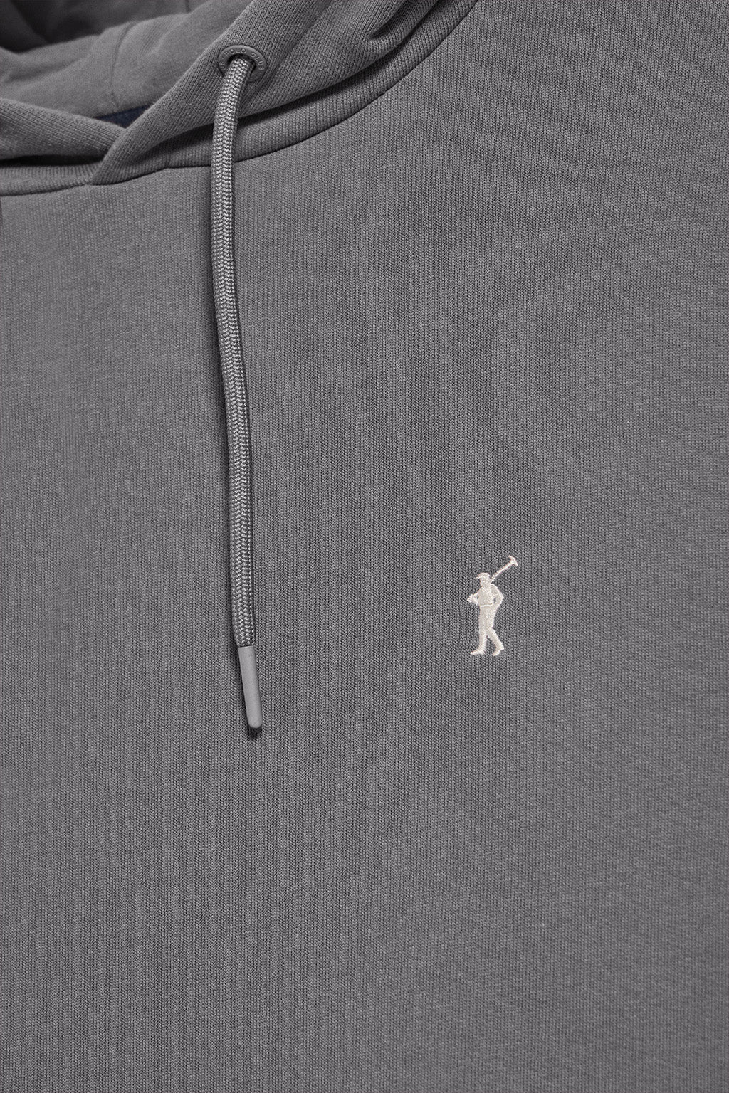 Asphalt-grey hoodie with pockets and Rigby Go embroidered logo - Image 6