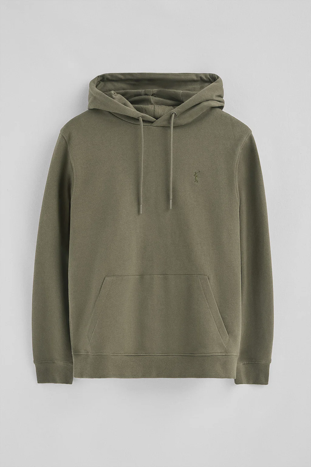 Army-green regular-fit hoodie with Rigby Go logo - Image 5