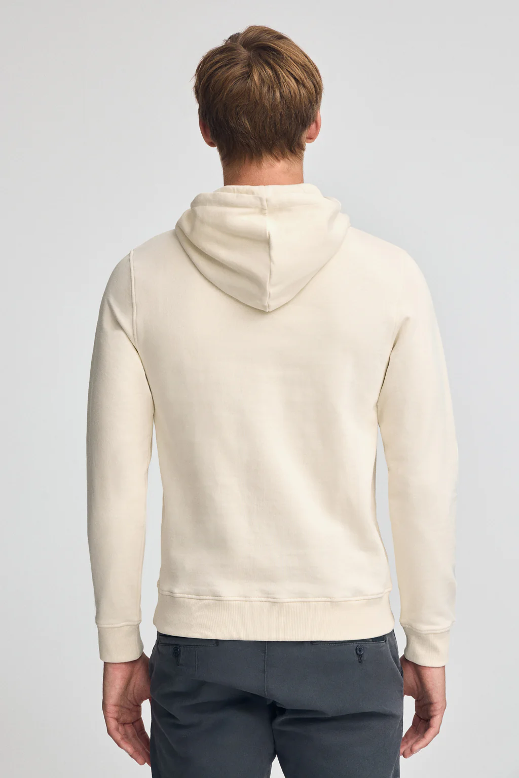 Nude regular-fit hoodie with Rigby Go logo - Image 4