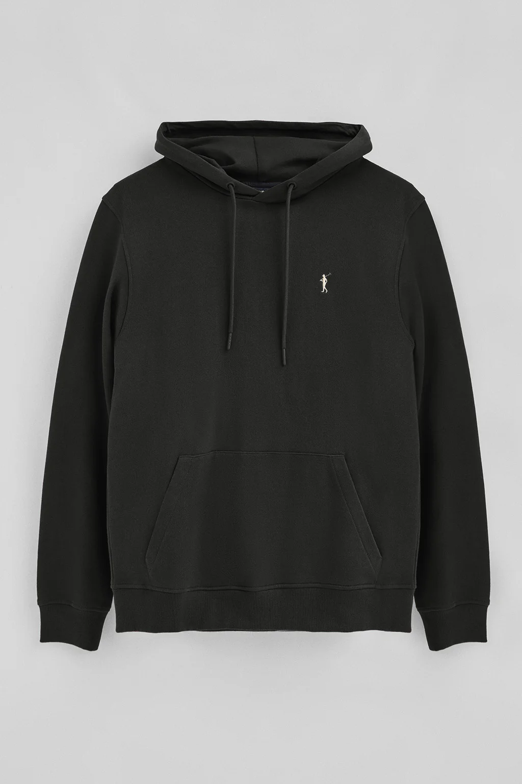 Black regular-fit hoodie with Rigby Go logo - Image 8