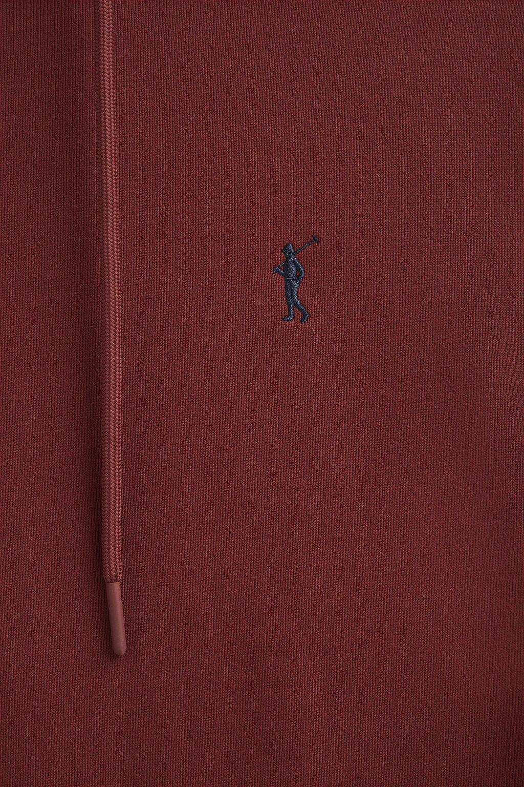 Maroon regular-fit hoodie with Rigby Go logo - Image 6