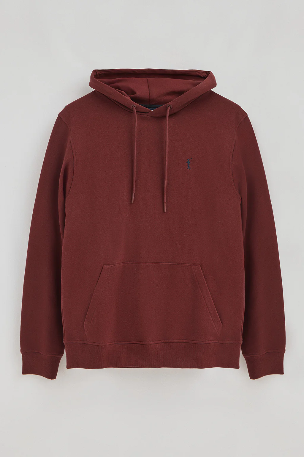 Maroon regular-fit hoodie with Rigby Go logo - Image 8