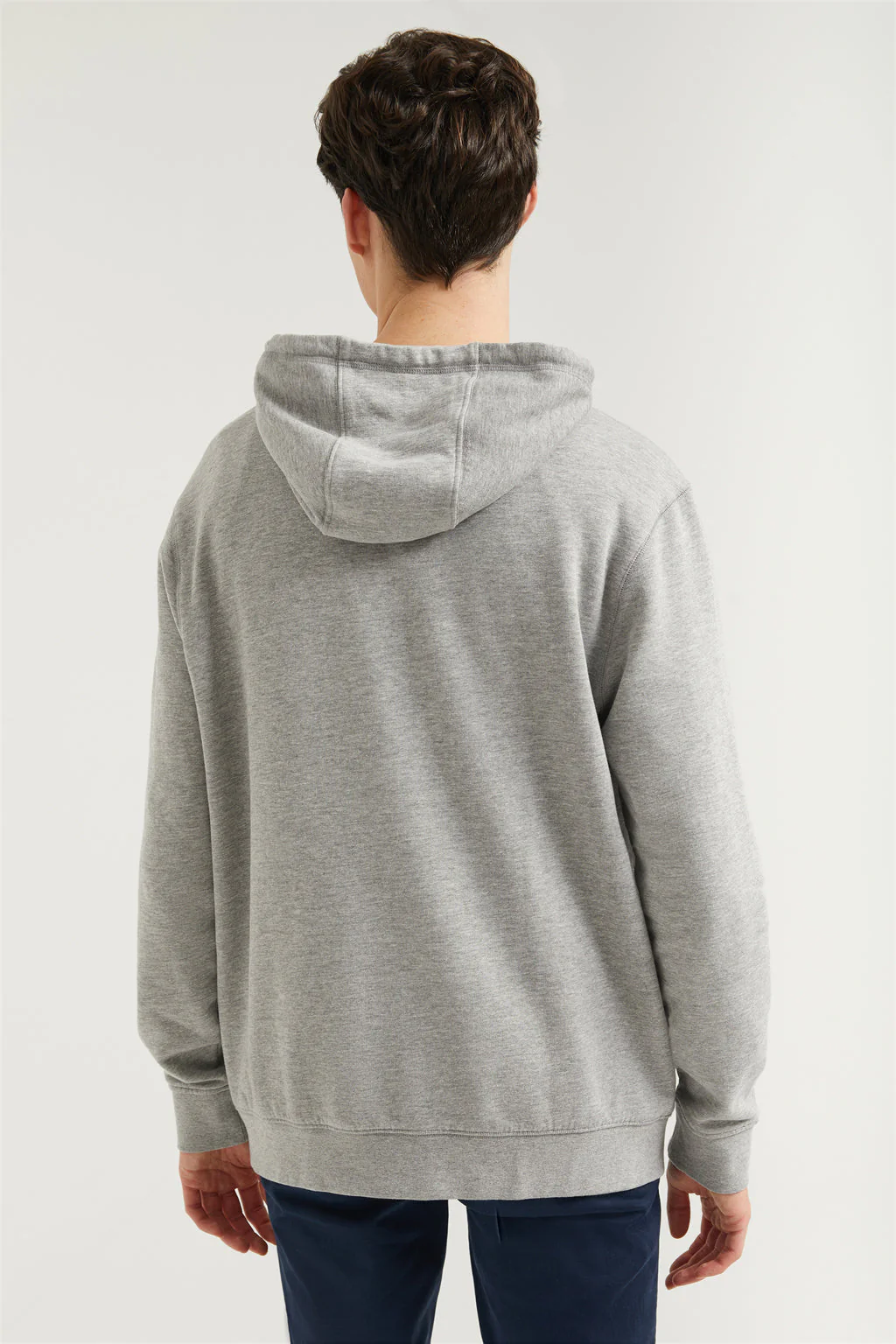 Grey-vigore hoodie with pockets and Rigby Go logo - Image 2