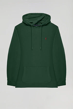 Bottle-green hoodie with pockets and Rigby Go logo - Image 10