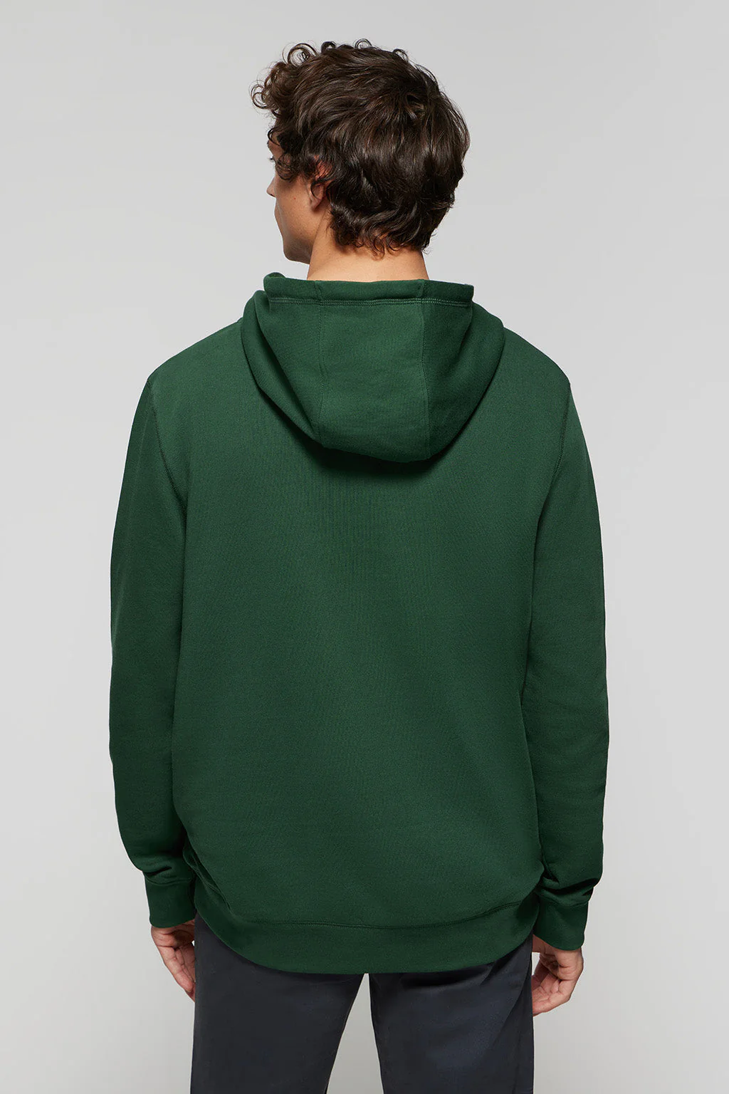 Bottle-green hoodie with pockets and Rigby Go logo - Image 5