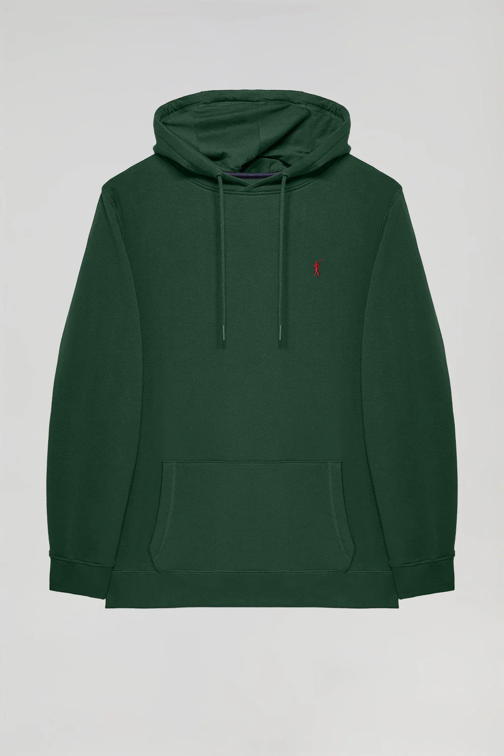 Bottle-green hoodie with pockets and Rigby Go logo - Image 9