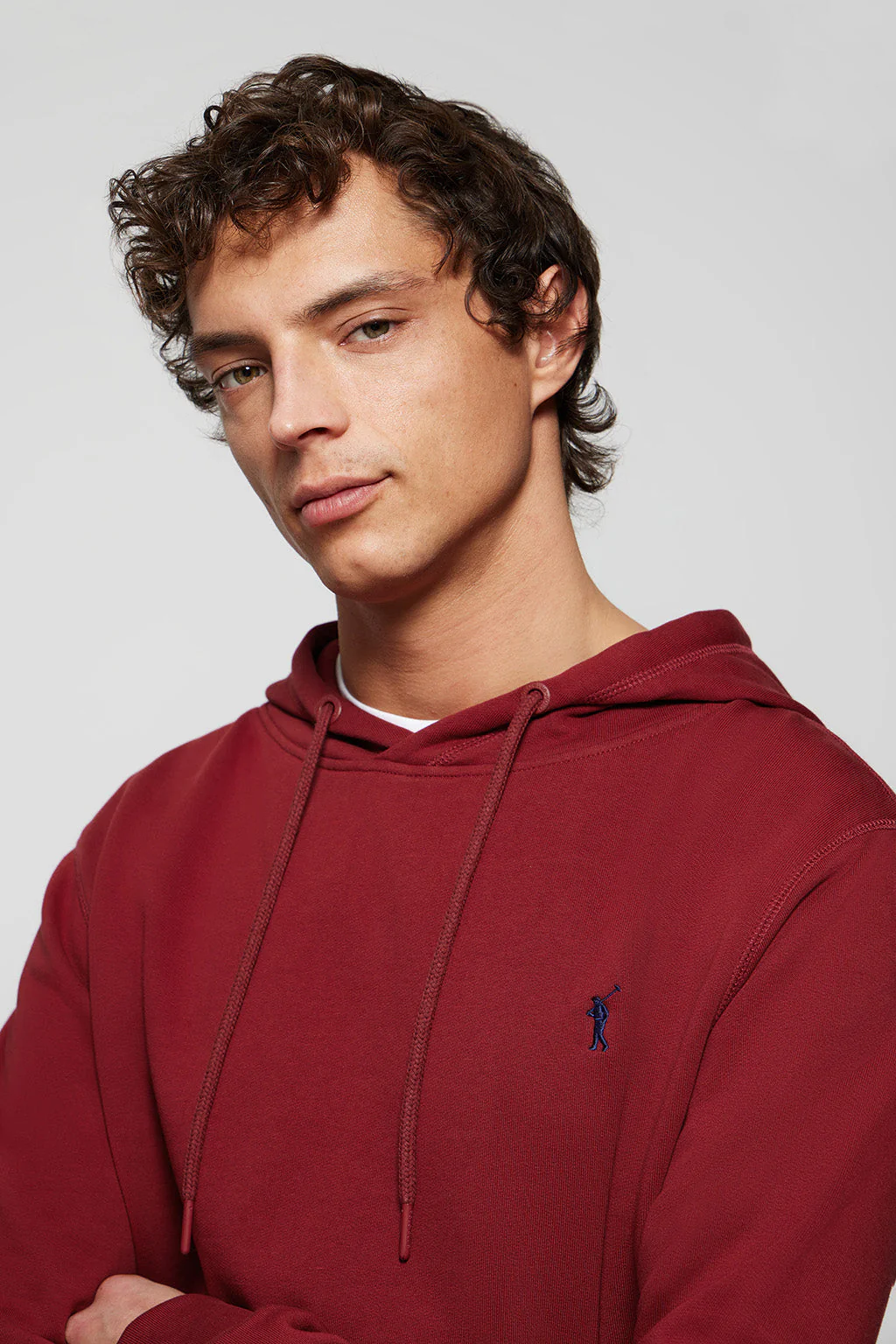 Maroon hoodie with pockets and Rigby Go logo - Image 4