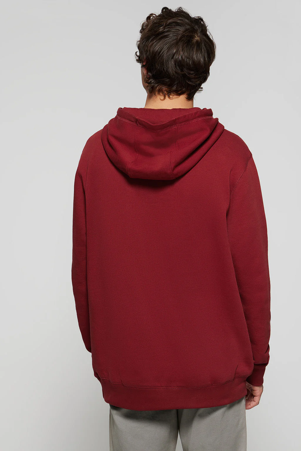Maroon hoodie with pockets and Rigby Go logo - Image 5