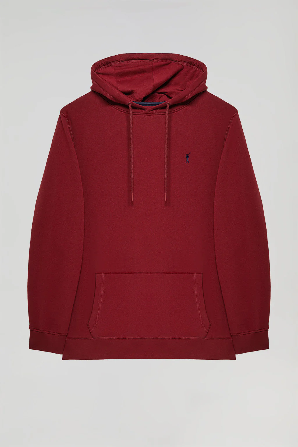 Maroon hoodie with pockets and Rigby Go logo - Image 9