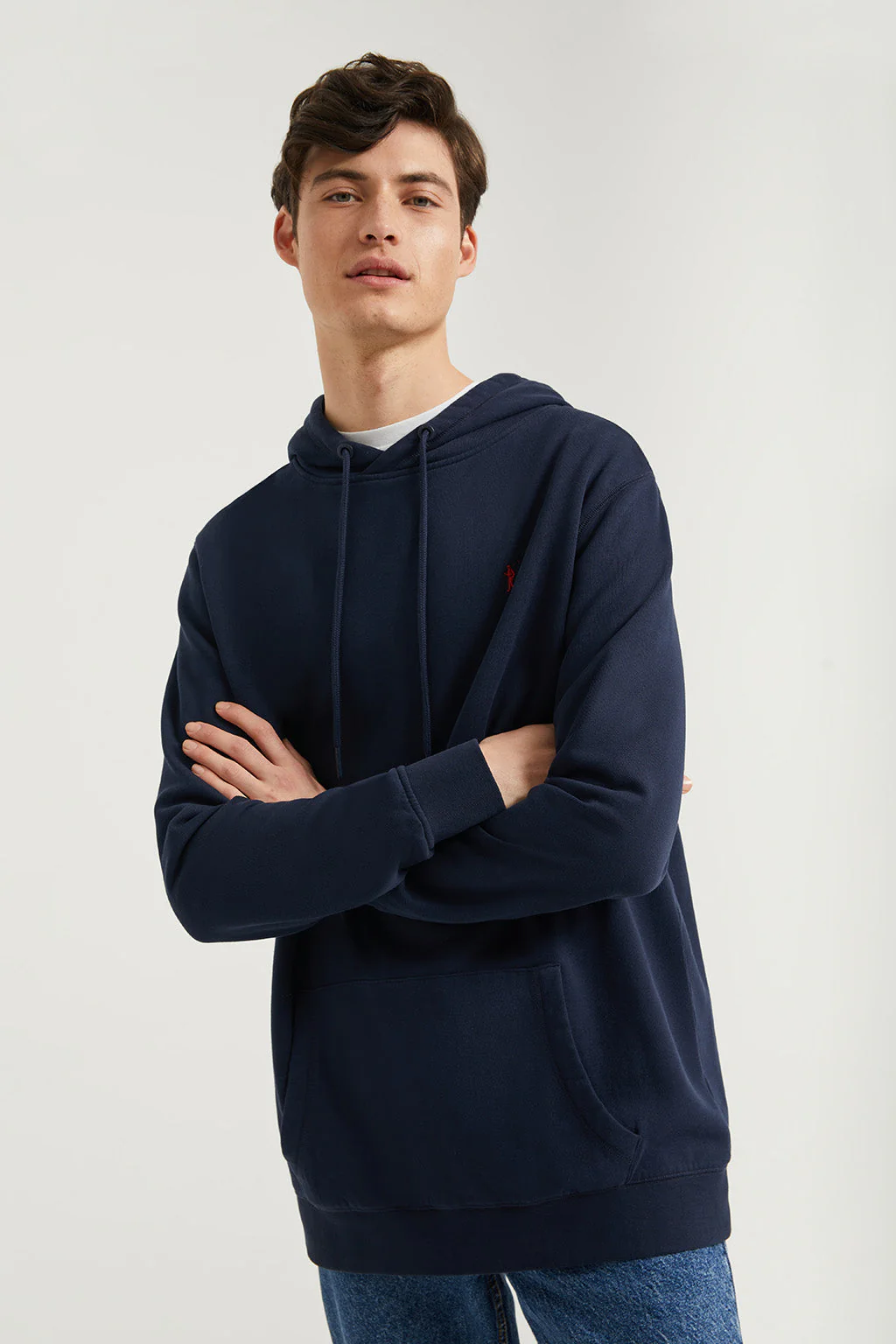Navy-blue hoodie with pockets and Rigby Go logo - Image 5