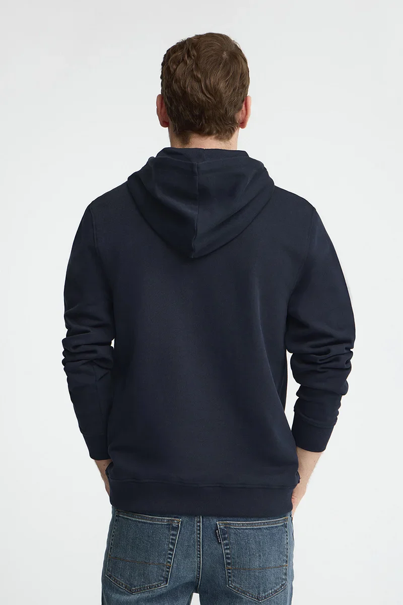Navy-blue hoodie with Rigby Go embroidery - Image 4