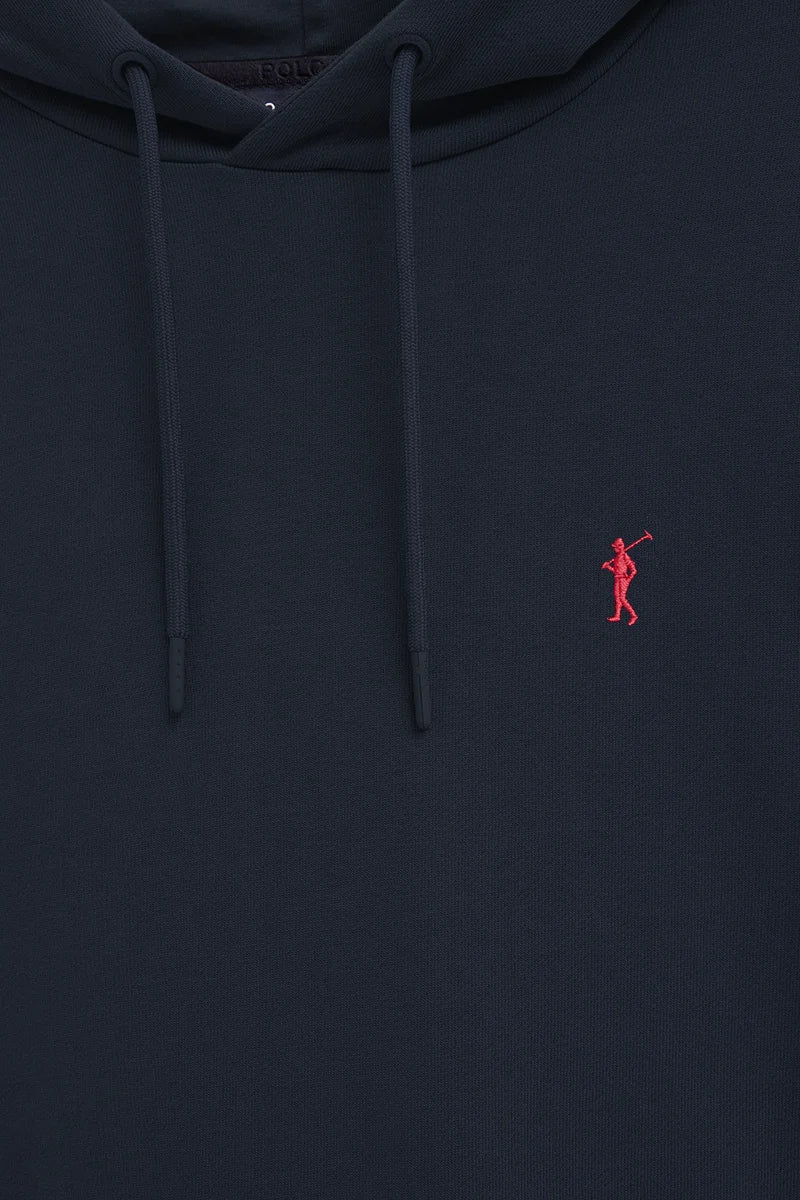 Navy-blue hoodie with Rigby Go embroidery - Image 6