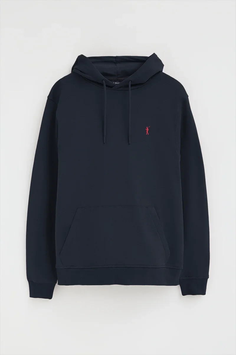 Navy-blue hoodie with Rigby Go embroidery - Image 9