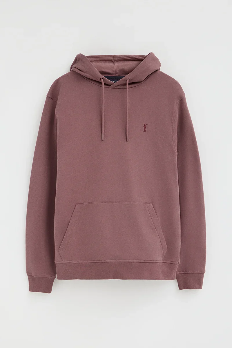 Wine-pink hoodie with Rigby Go embroidery - Image 10