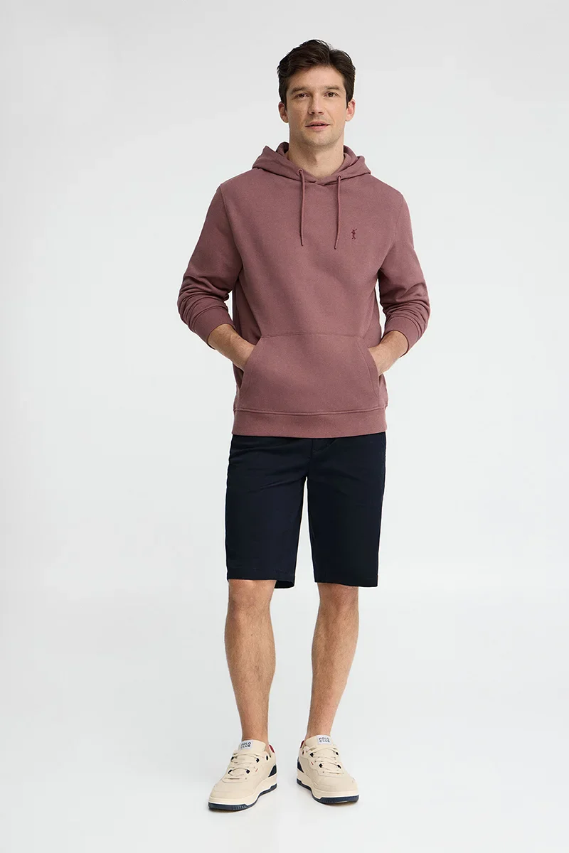 Wine-pink hoodie with Rigby Go embroidery - Image 4