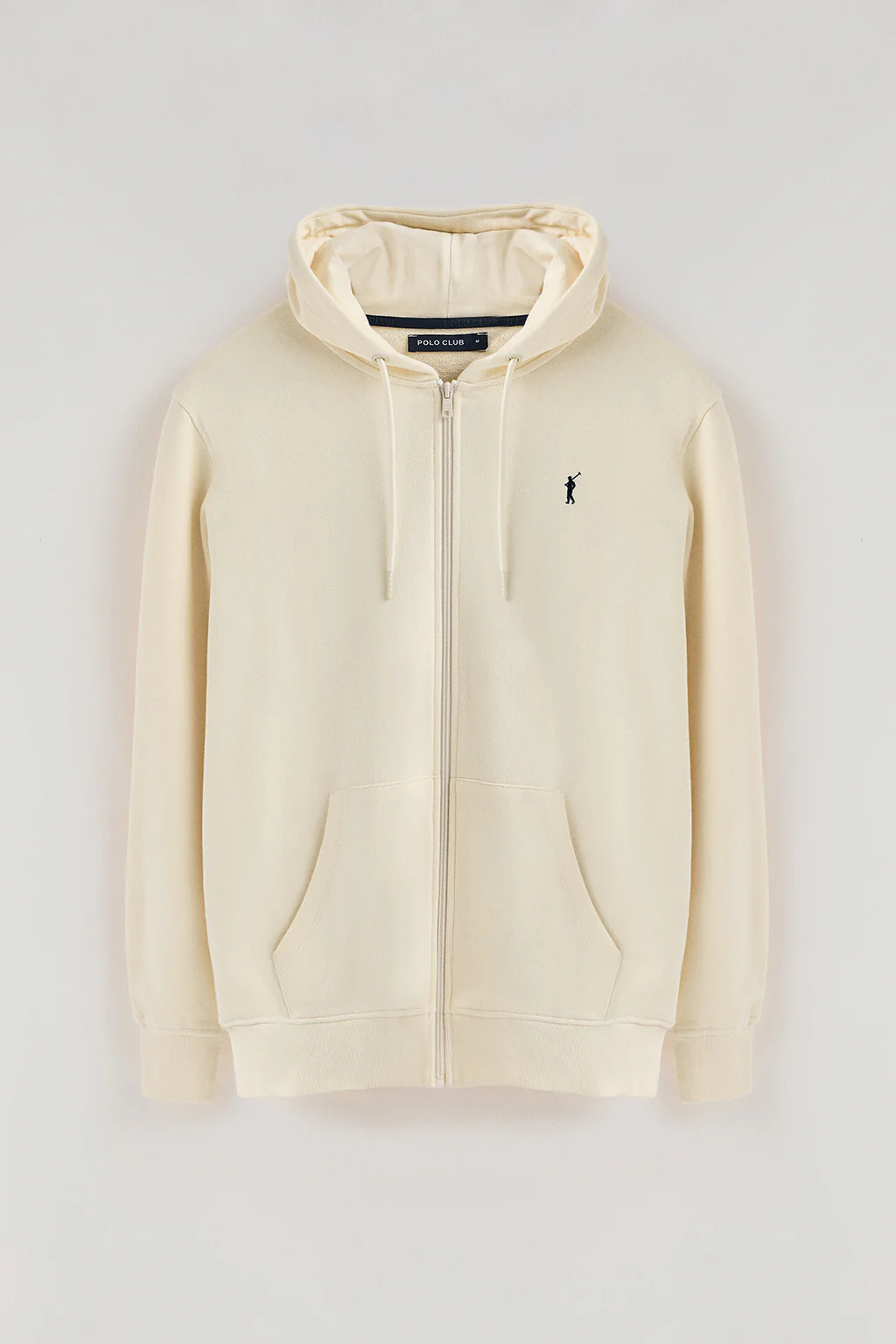 Nude zipped hoodie with Rigby Go logo - Image 5