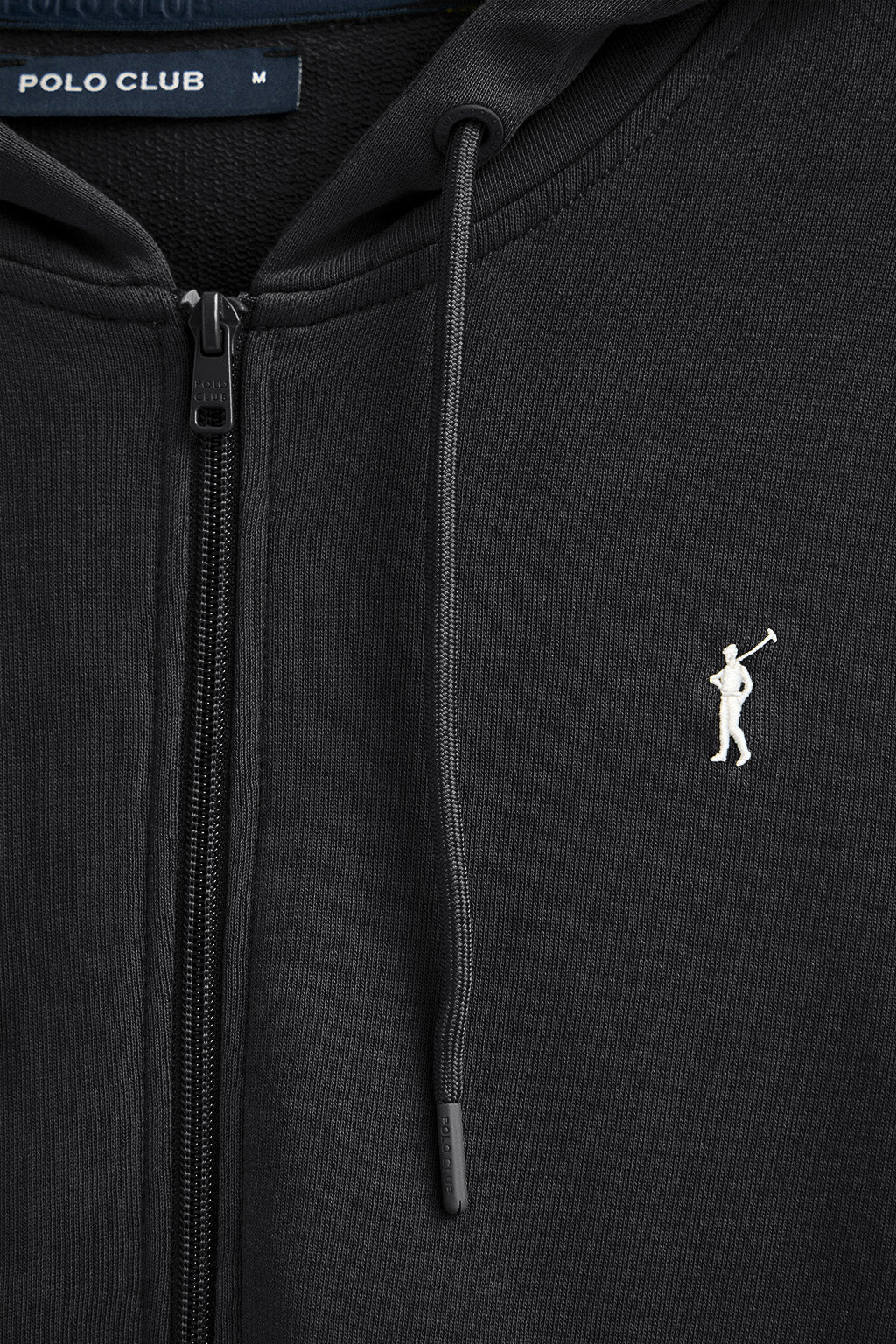 Black zipped hoodie with Rigby Go logo - Image 6