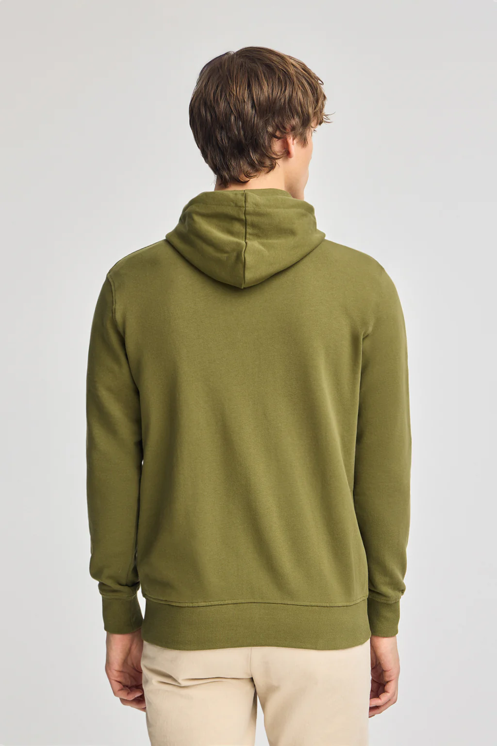 Green zipped hoodie with Rigby Go logo - Image 2