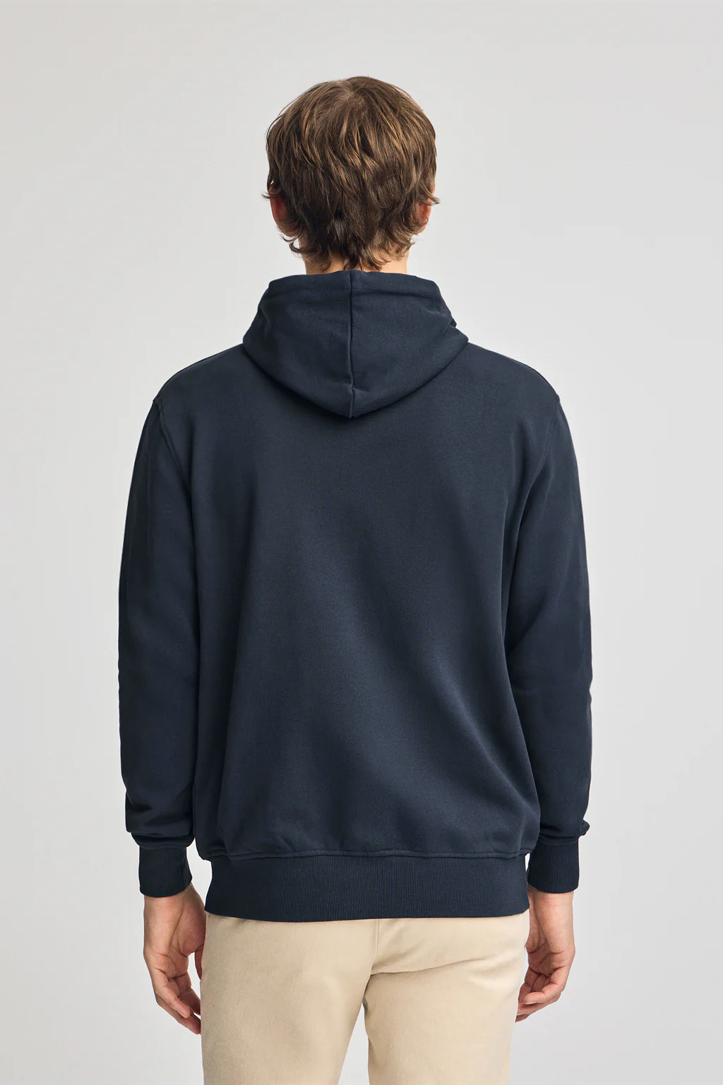 Navy-blue zipped hoodie with Rigby Go logo - Image 2