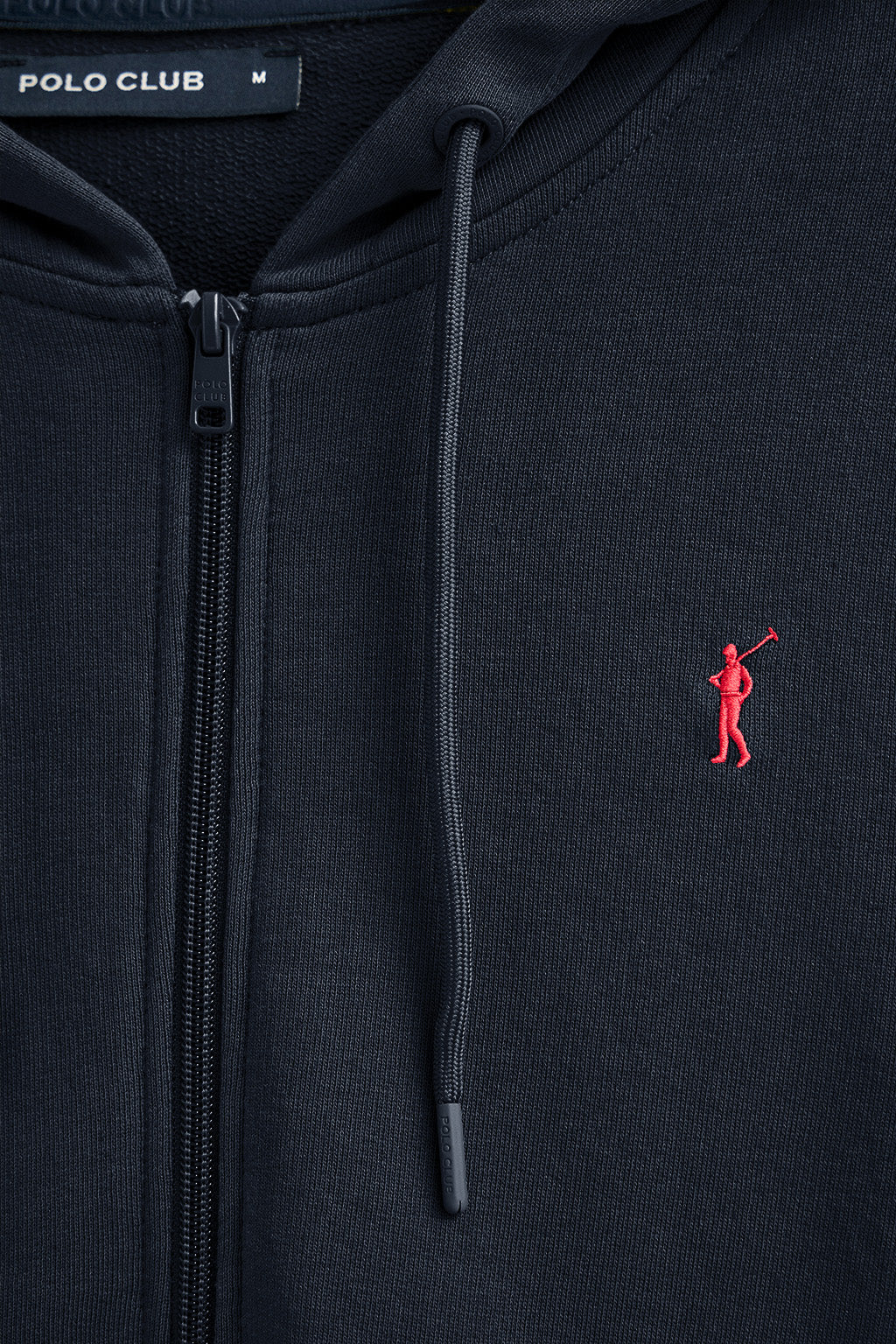 Navy-blue zipped hoodie with Rigby Go logo - Image 6