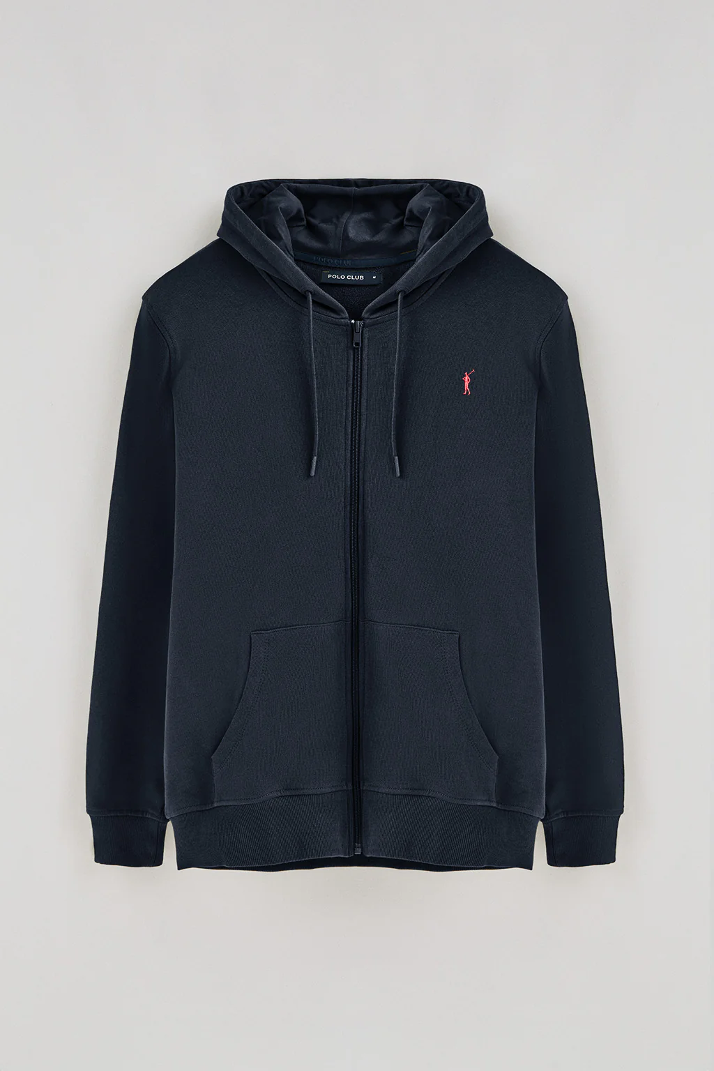 Navy-blue zipped hoodie with Rigby Go logo - Image 7