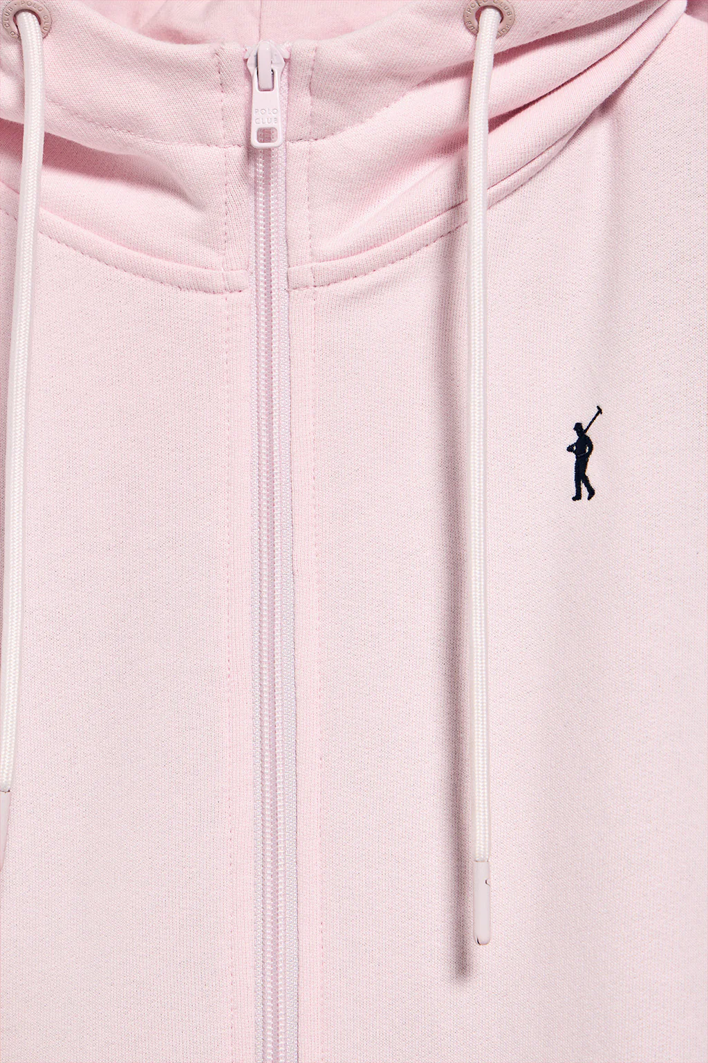 Pink hoodie with zip and Rigby Go embroidery - Image 6