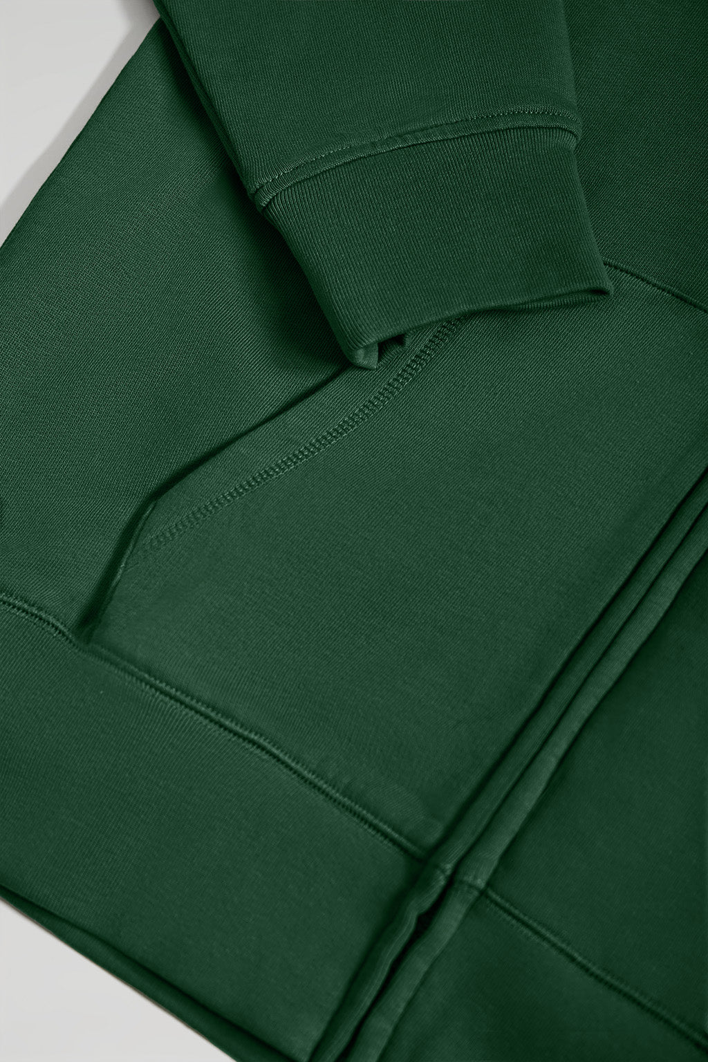 Bottle-green zip-through hoodie with Rigby Go logo - Image 7