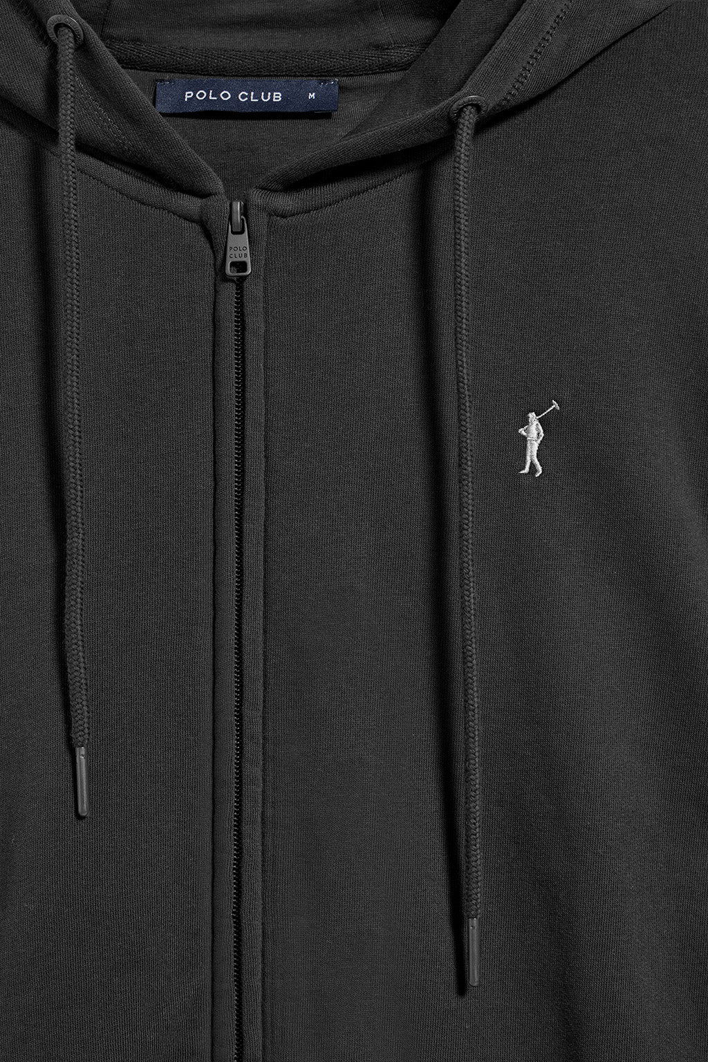 Black zip-up hoodie with Rigby Go logo - Image 6