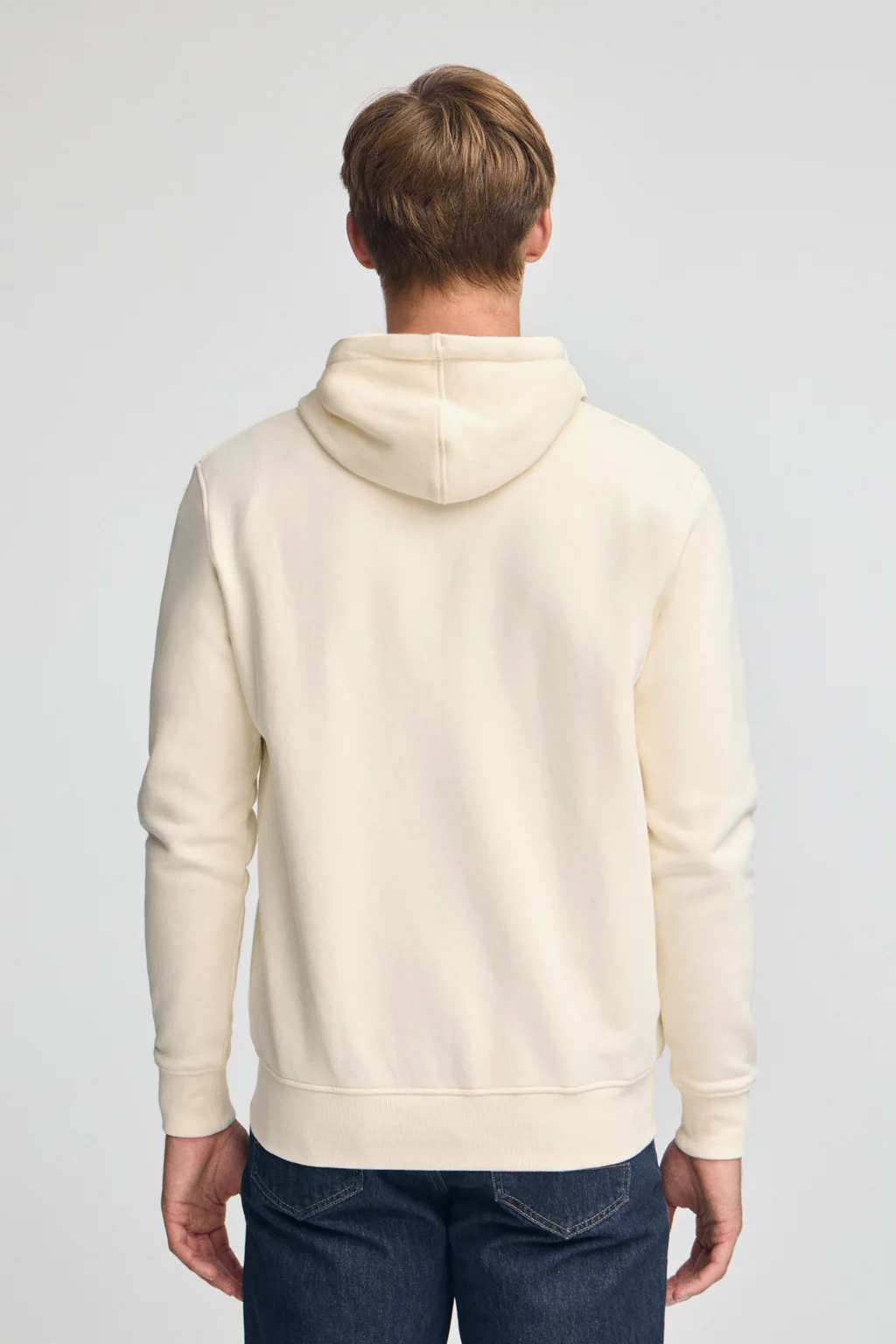 Nude zip-up hoodie with Rigby Go logo - Image 4