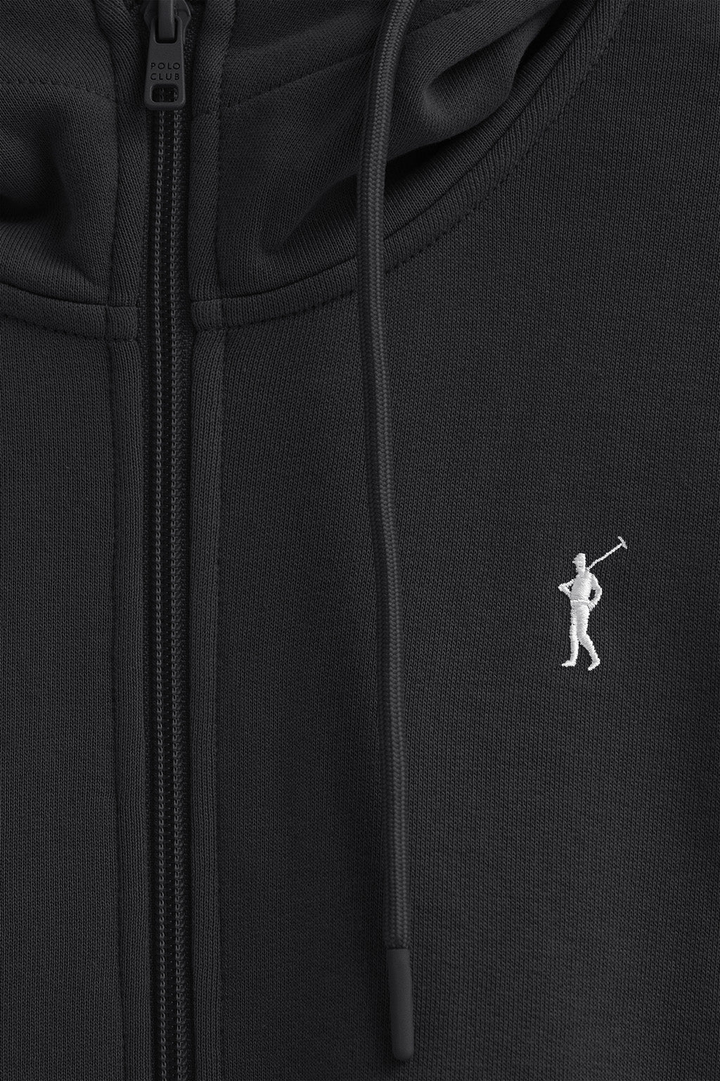 Black zipped hoodie and Rigby Go logo - Image 6