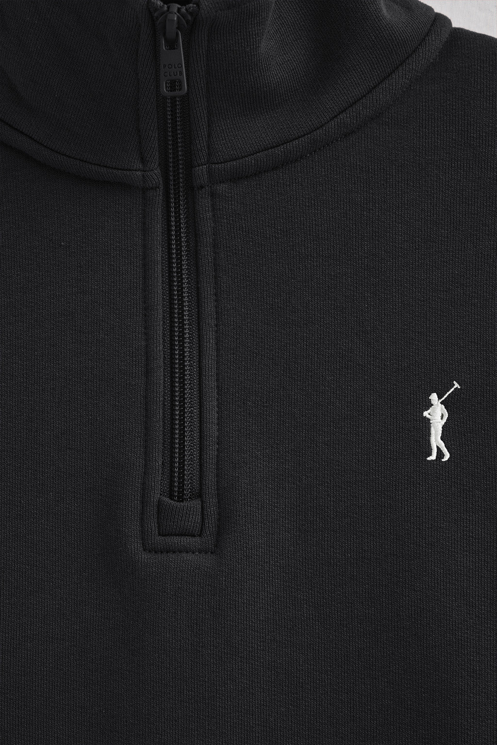 Black half-zip sweatshirt with Rigby Go logo - Image 6