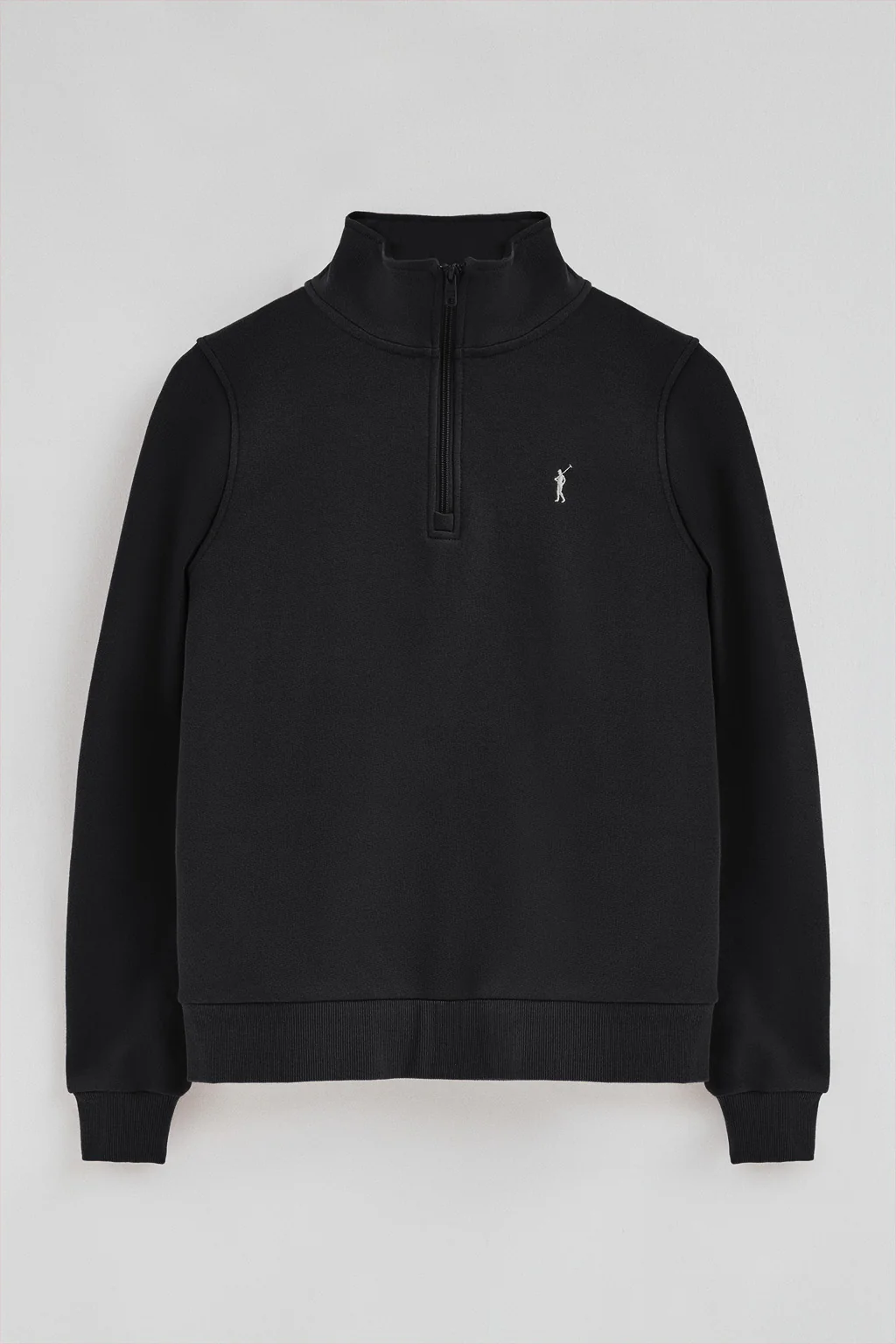 Black half-zip sweatshirt with Rigby Go logo - Image 7