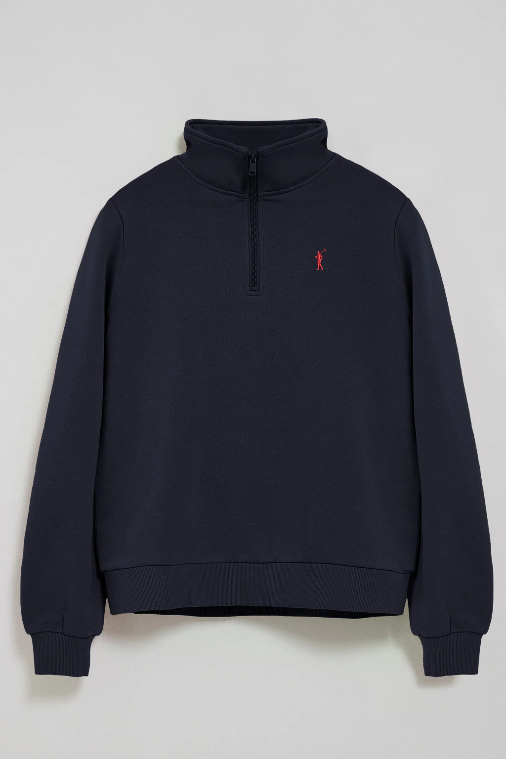 Navy-blue half-zip sweatshirt with Rigby Go embroidery - Image 7