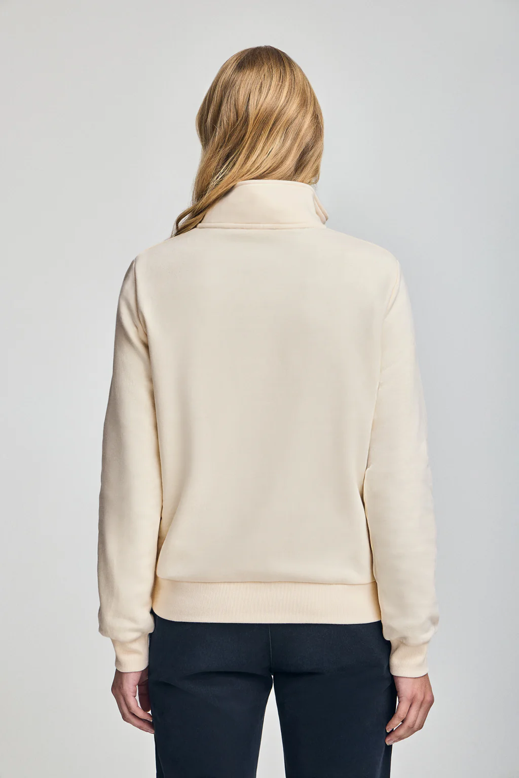 Nude half-zip sweatshirt with Rigby Go embroidery - Image 4