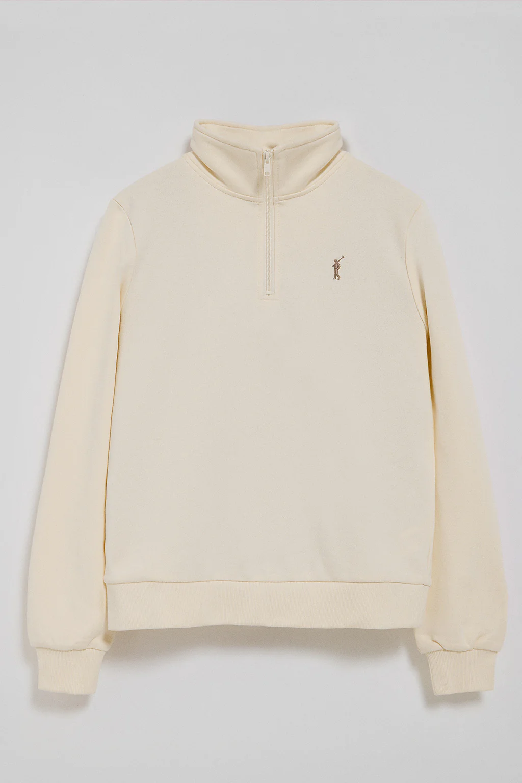 Nude half-zip sweatshirt with Rigby Go embroidery - Image 5