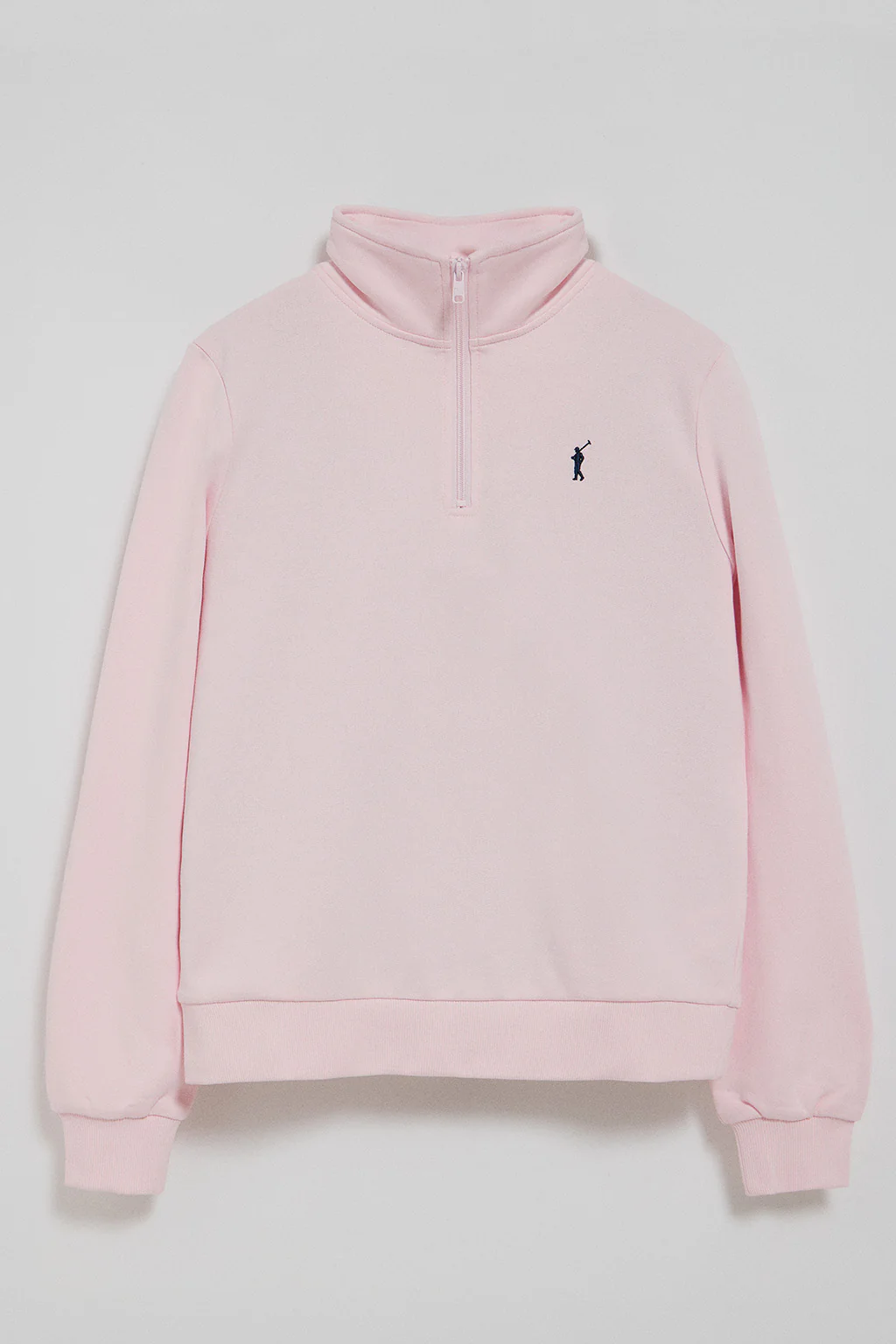 Pink half-zip sweatshirt with Rigby Go embroidery - Image 5