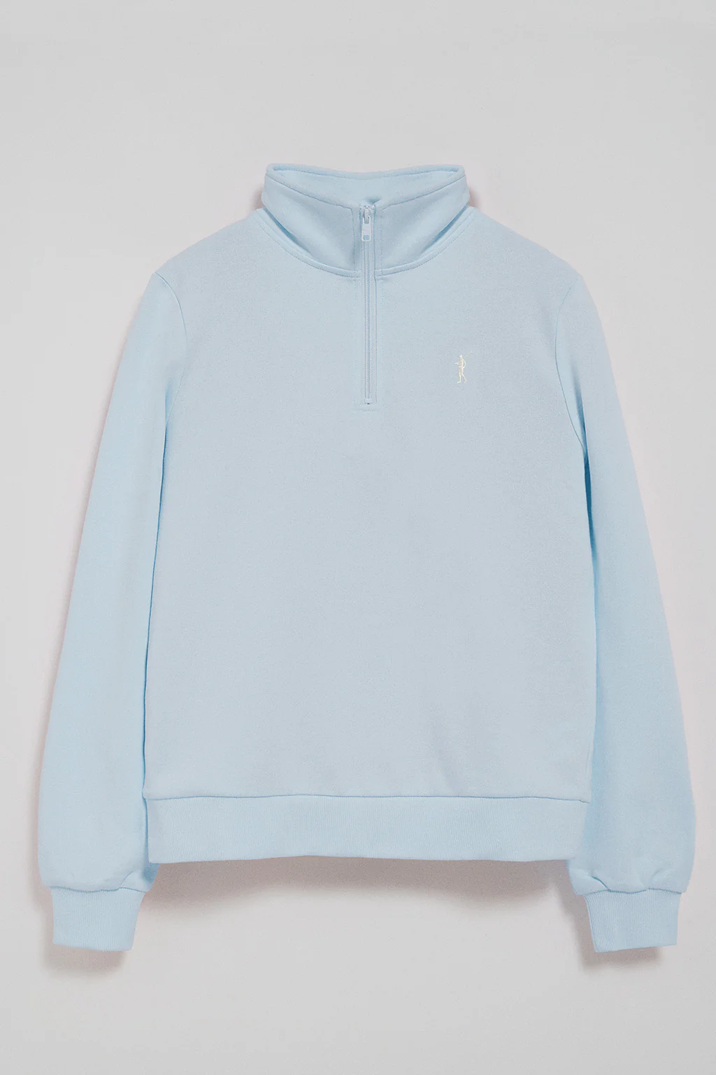 Light-blue half-zip sweatshirt with Rigby Go embroidery - Image 7