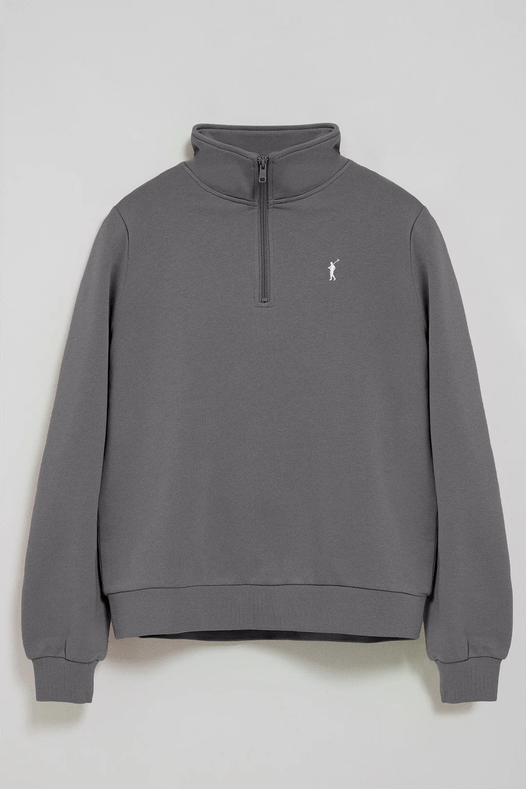 Asphalt-grey half-zip sweatshirt with Rigby Go embroidery - Image 7