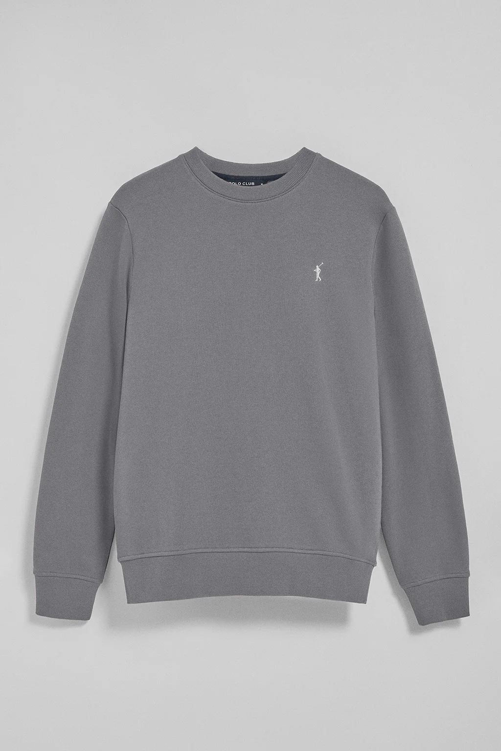 Asphalt-grey round-neck sweatshirt with Rigby Go embroidered logo - Image 5