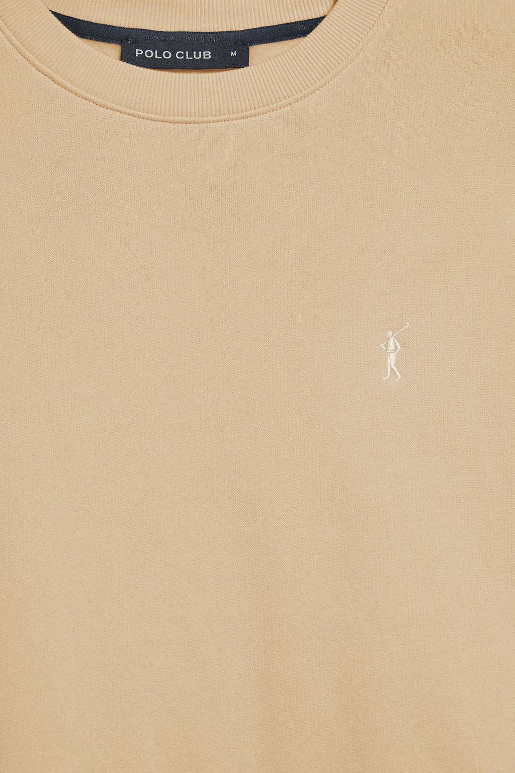 Camel round-neck sweatshirt with Rigby Go embroidered logo - Image 6