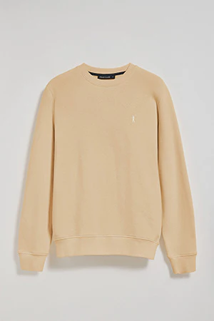 Camel round-neck sweatshirt with Rigby Go embroidered logo - Image 8