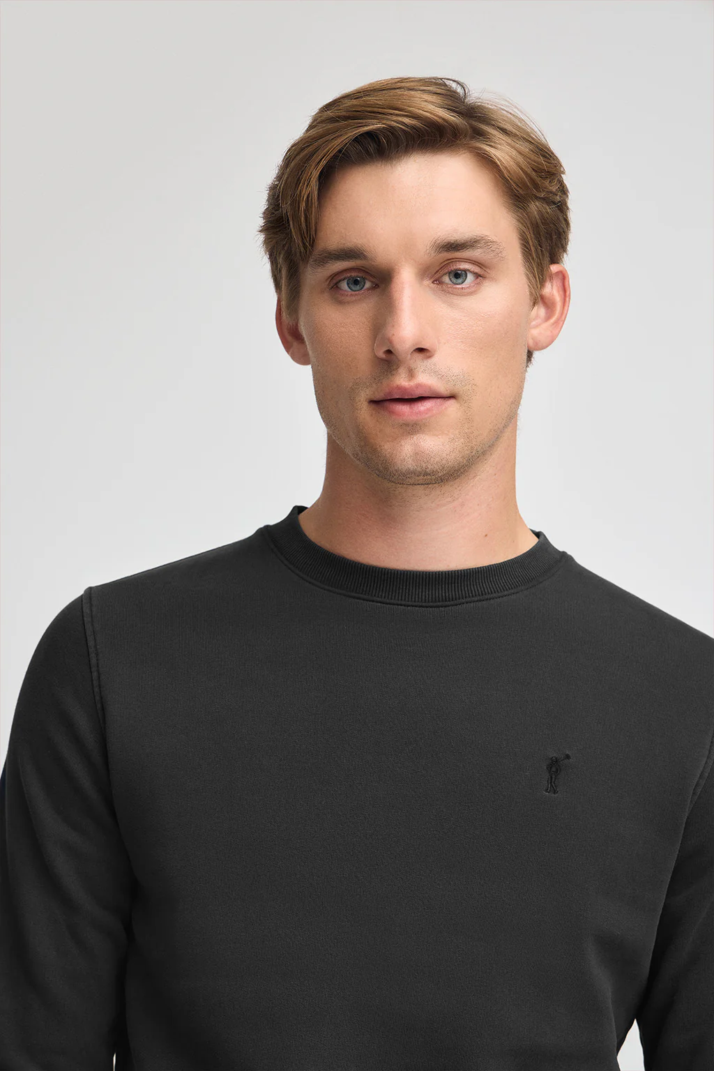 Black washed-effect sweatshirt with Rigby Go logo - Image 2