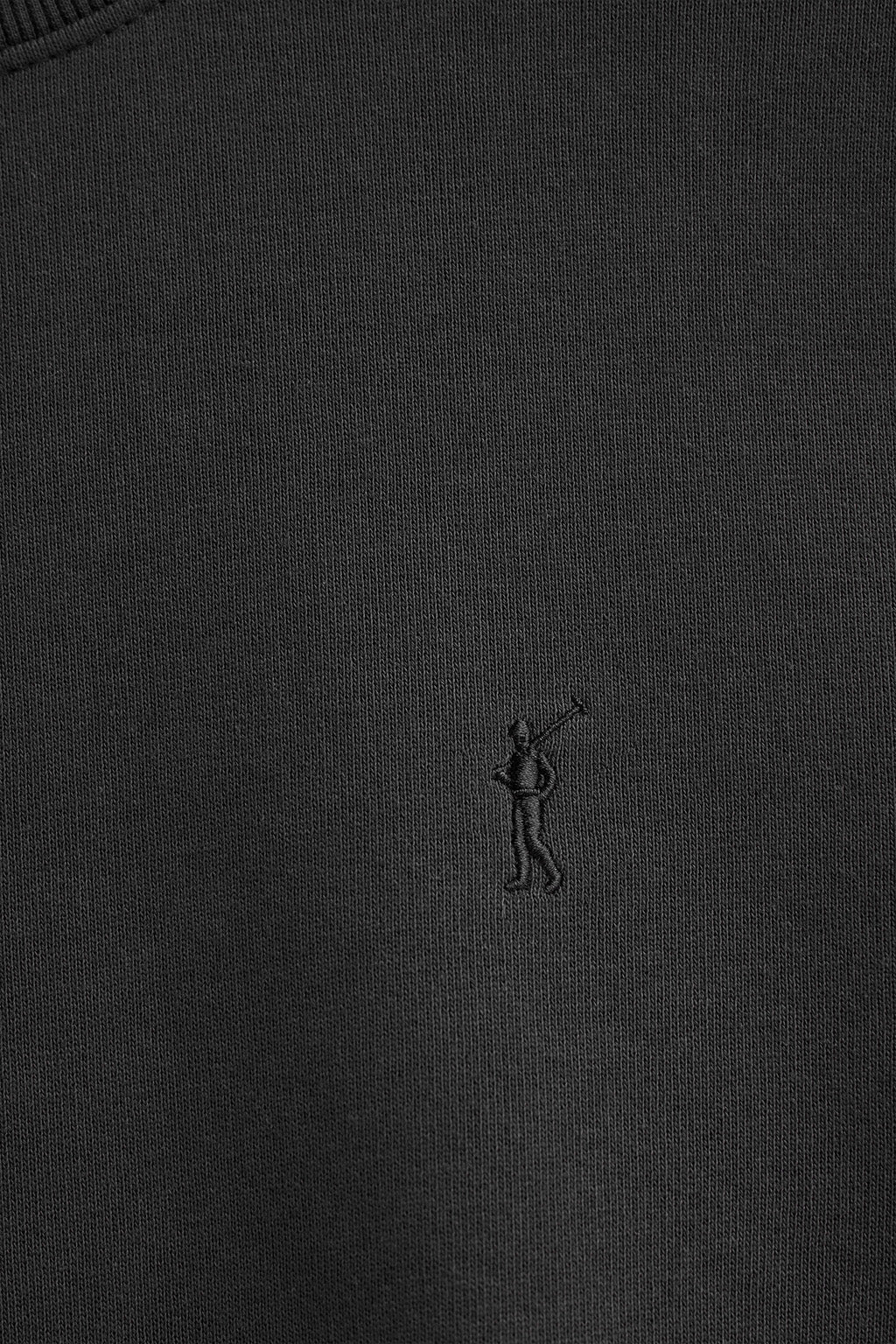 Black washed-effect sweatshirt with Rigby Go logo - Image 6