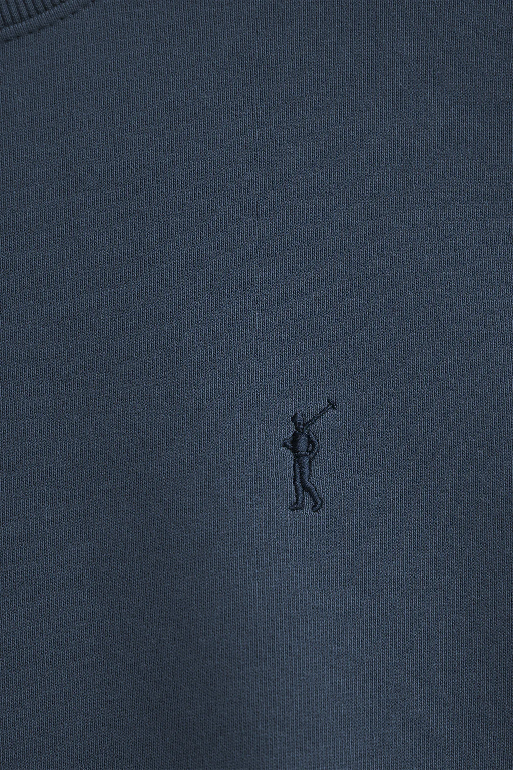 Navy-blue washed-effect sweatshirt with Rigby Go logo - Image 6