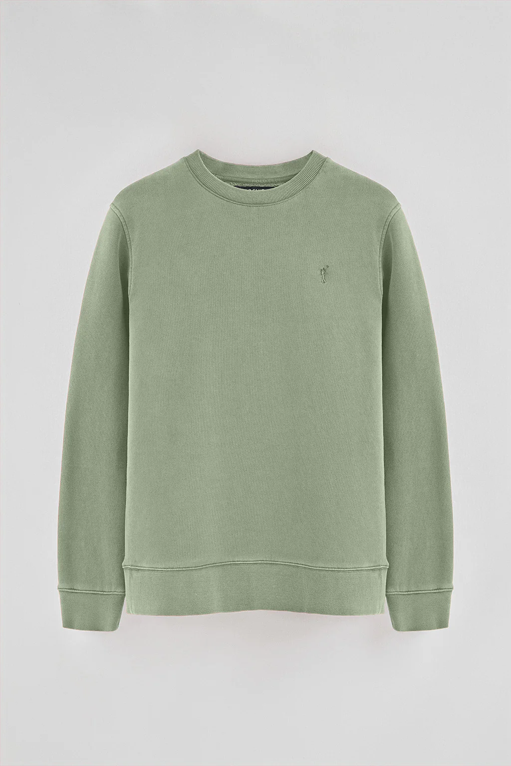 Pale-green washed-effect sweatshirt with Rigby Go logo - Image 7