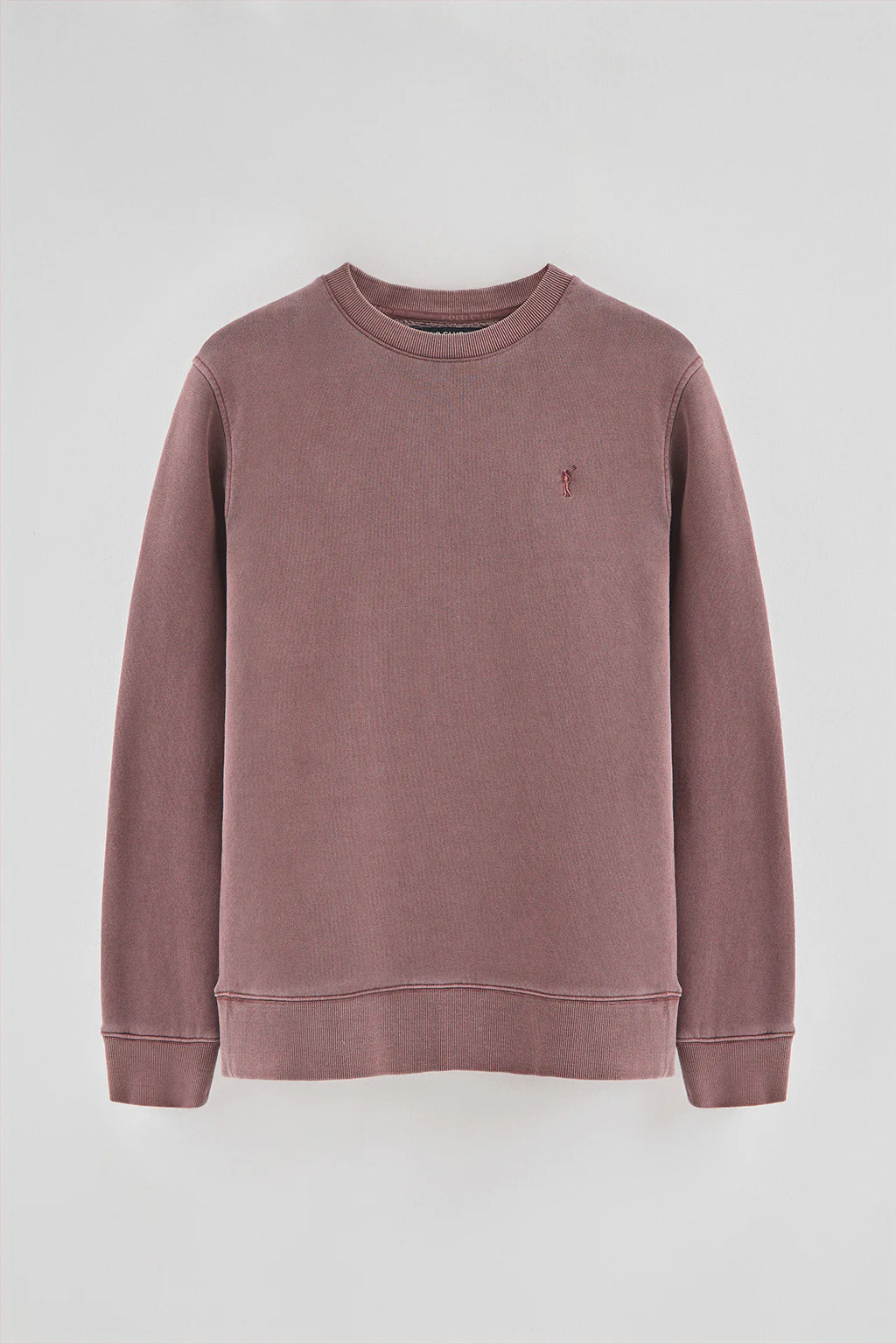 Taupe-pink washed-effect sweatshirt with Rigby Go logo - Image 7