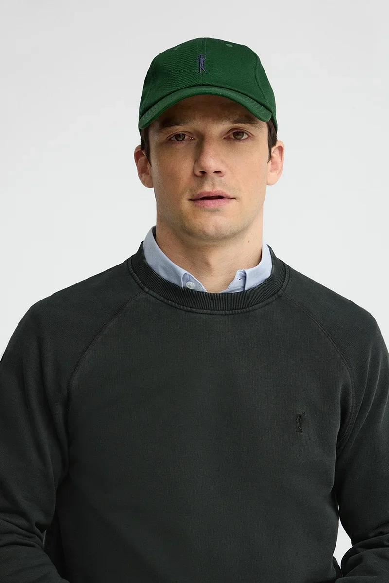 Black round-neck sweatshirt with Rigby Go embroidery - Image 3