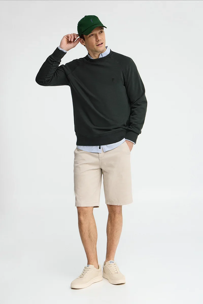 Black round-neck sweatshirt with Rigby Go embroidery - Image 4